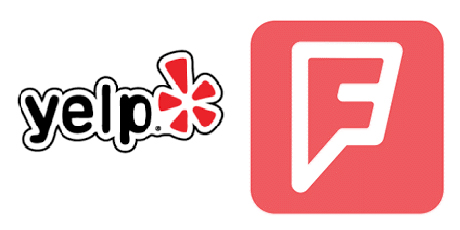 Yelp and Foursquare
